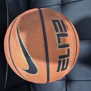 Nike Elite Orange and Black Basketball